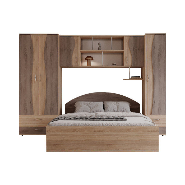 Set Dormitor Tineret cu D2, 262x51x200cm