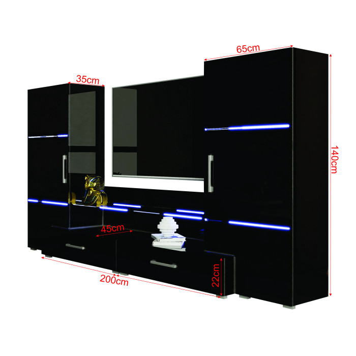 Living Domino MDF,280x45x140cm