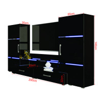 Living Domino MDF,280x45x140cm