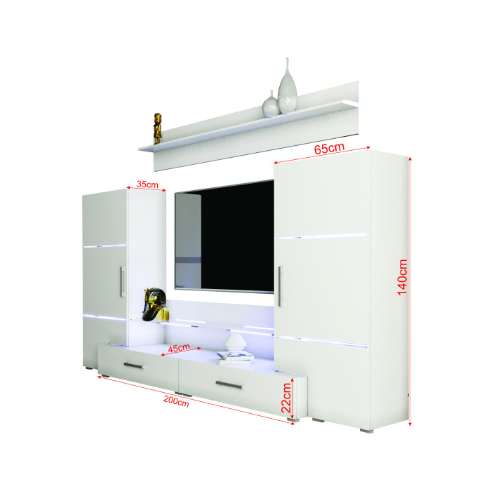 Living Domino MDF,280x45x140cm