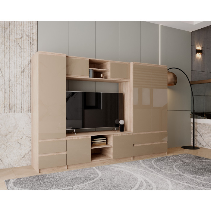 Living Chelsea, 270x51x190cm, Cappuccino