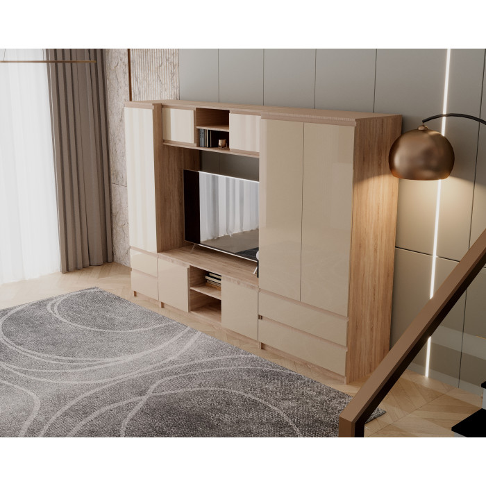 Living Chelsea, 270x51x190cm, Cappuccino