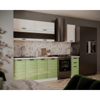 Bucatarie  TEHNO-3 MDF 2.0m, verde lucios
