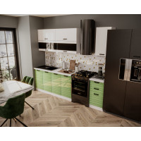 Bucatarie  TEHNO-3 MDF 2.0m, verde lucios