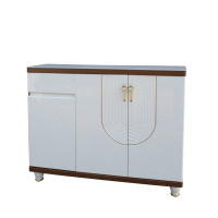 Pantofar MDF Linea, Crem deschis, 120x33x99 cm