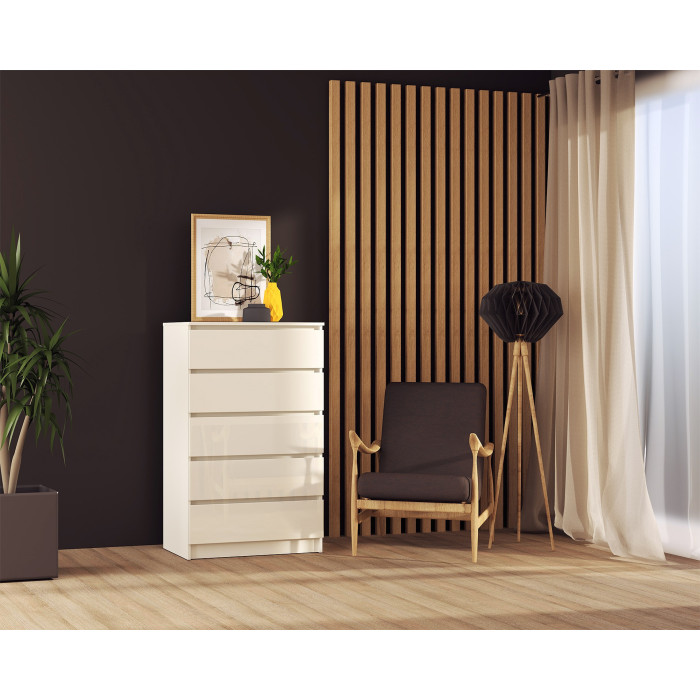 Comoda ARIA 5 sertare, 70x40x112cm