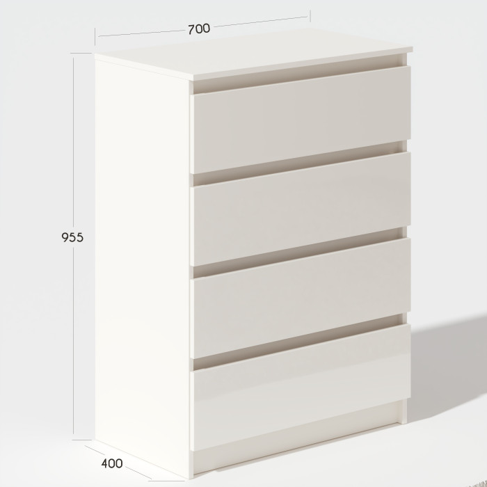 Comoda ARIA 4 sertare, 70x40x96cm