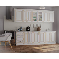 Bucatarie Imperia MS Alb, 260x60 210cm, MDF