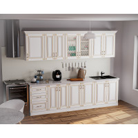 Bucatarie Imperia MS Alb, 260x60 210cm, MDF