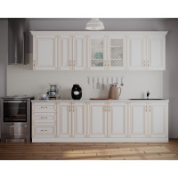 Bucatarie Imperia MS Alb, 260x60 210cm, MDF