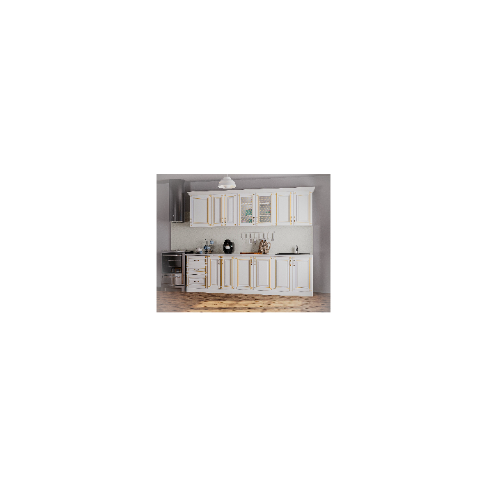 Bucatarie Imperia MS Alb, 260x60 210cm, MDF