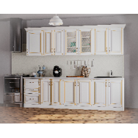 Bucatarie Imperia MS Alb, 260x60 210cm, MDF