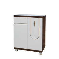 Pantofar MDF Linea, Crem deschis, 80x33x99 cm
