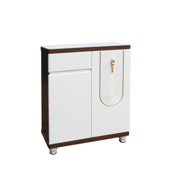 Pantofar MDF Linea, Crem deschis, 80x33x99 cm