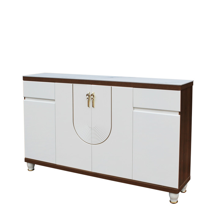Pantofar MDF Linea, Crem deschis,160x33x99 cm