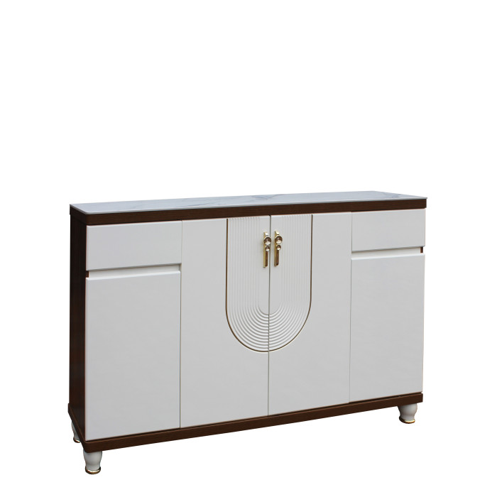 Pantofar MDF Linea, Crem deschis,160x33x99 cm