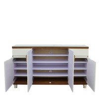 Pantofar MDF Linea, Crem deschis,160x33x99 cm