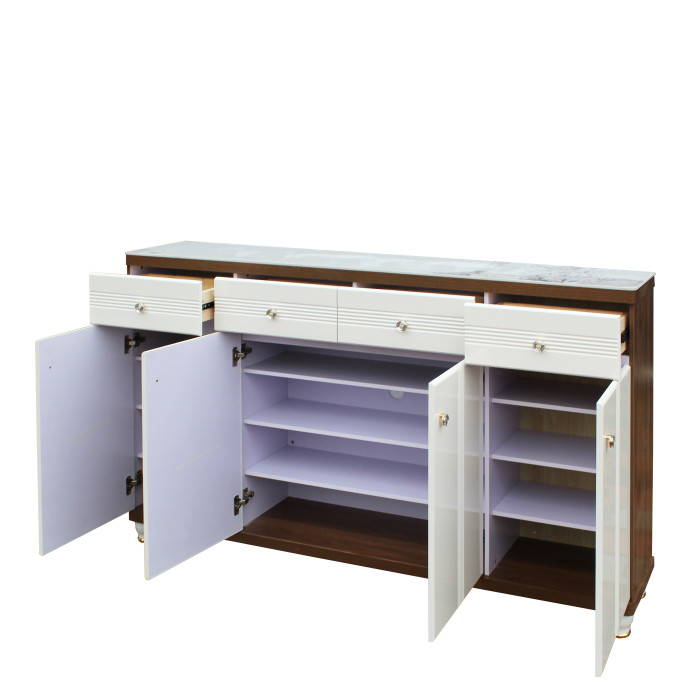 Pantofar MDF Vela, Crem deschis, 160x33x100 cm