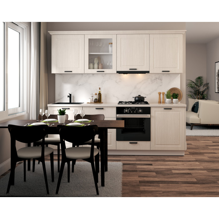 Bucatarie ATHENA 2.44 MDF, 244x223x60cm
