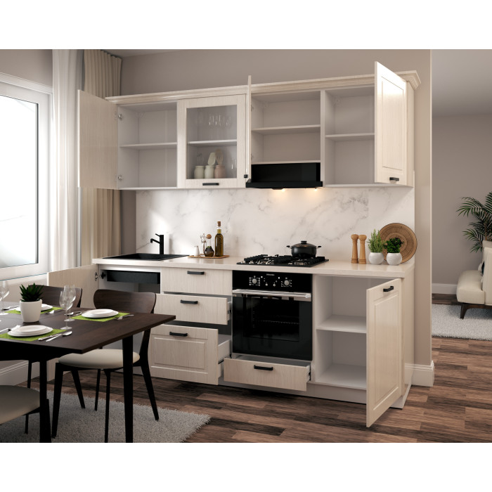 Bucatarie ATHENA 2.44 MDF, 244x223x60cm