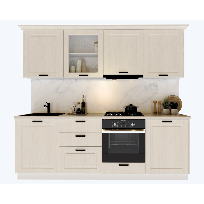 Bucatarie ATHENA 2.44 MDF, 244x223x60cm