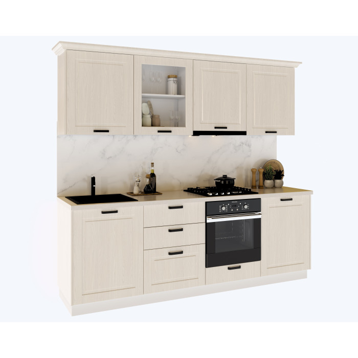 Bucatarie ATHENA 2.44 MDF, 244x223x60cm