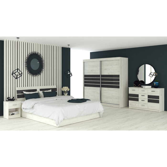 Set Dormitor Luca, Stejar K001