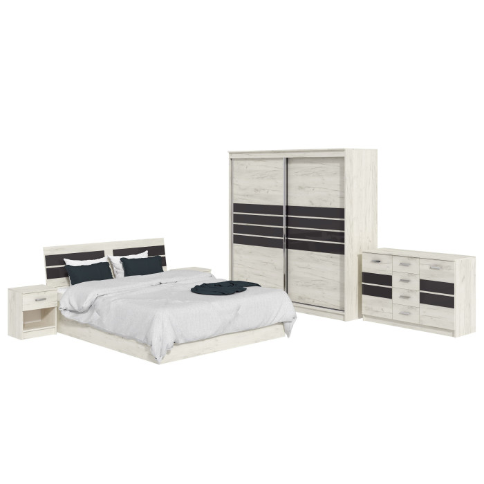 Set Dormitor Luca, Stejar K001