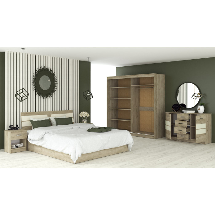Set Dormitor Luca, Stejar K002
