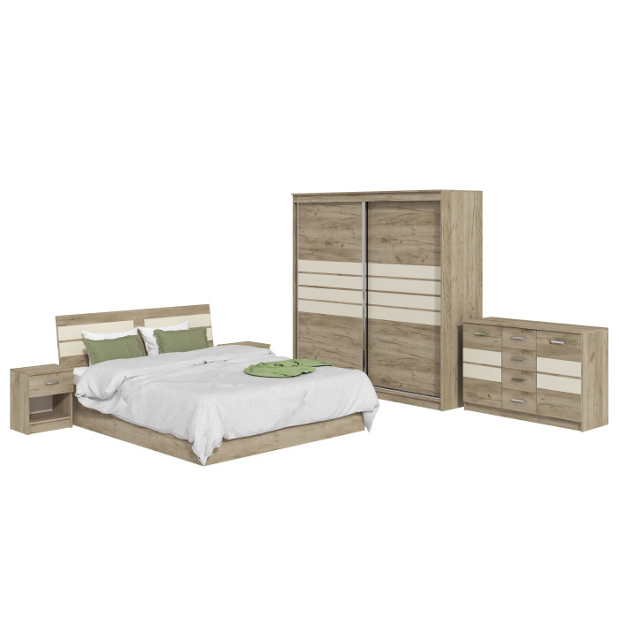Set Dormitor Luca, Stejar K002