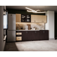 Bucatarie Venus ro 2.6M, 260x60x200cm