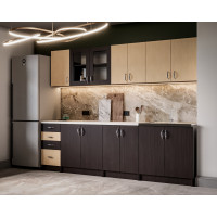 Bucatarie Venus ro 2.6M, 260x60x200cm