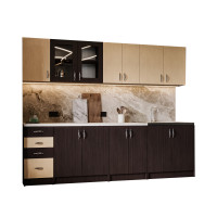 Bucatarie Venus ro 2.6M, 260x60x200cm
