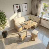 Set coltar bucatarie Tunis ,cu masa si 2 tabureti