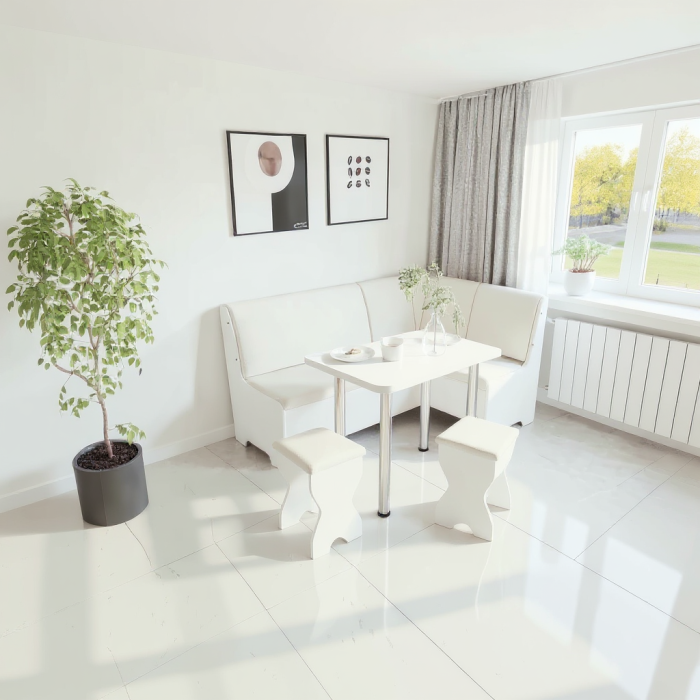 Set coltar bucatarie Tunis ,cu masa si 2 tabureti