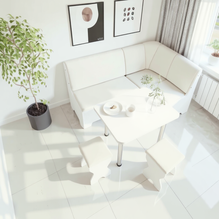 Set coltar bucatarie Tunis ,cu masa si 2 tabureti