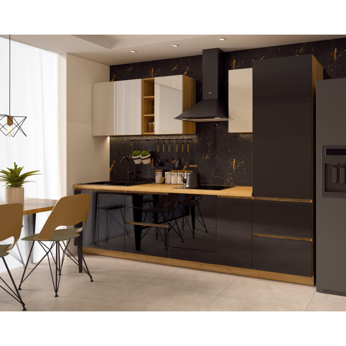 Bucatarie Chelsea 3m, 300x60x215 cm