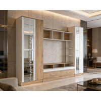Living Atlantida RO, 280x53x213 cm, stejar k003/k001