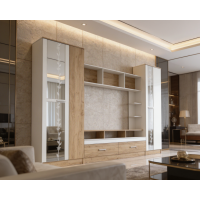 Living Atlantida RO, 280x53x213 cm, stejar k003/k001
