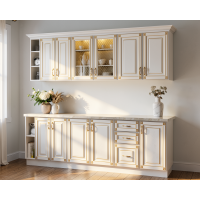Bucatarie Imperia MS Alb, 240x60 210cm, MDF