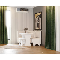 Set coltar bucatarie Rodos, cu masa extensibila si 2 tabureti