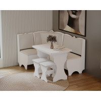 Set coltar bucatarie Rodos, cu masa extensibila si 2 tabureti