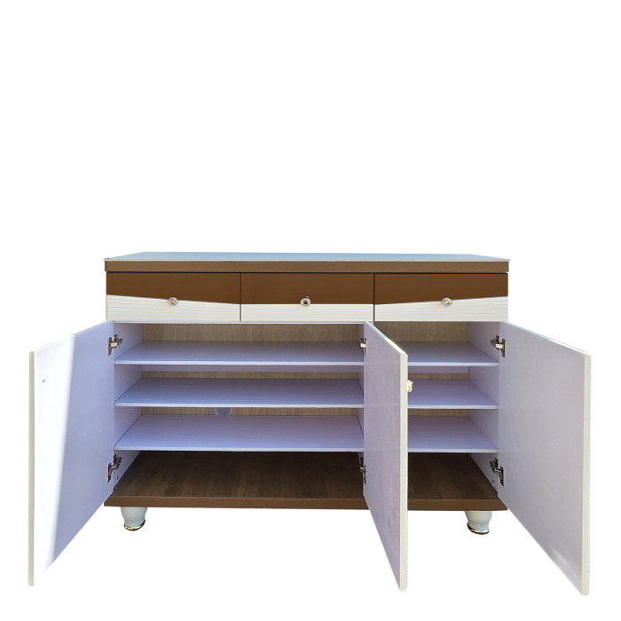 Pantofar MDF Alpin, crem deschis, 120x33x100 cm