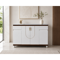 Pantofar MDF Linea, Crem deschis,160x33x99 cm