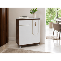 Pantofar MDF Linea, Crem deschis, 80x33x99 cm