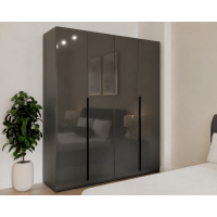 Dulap Prestige 4Usi Acril Antracit