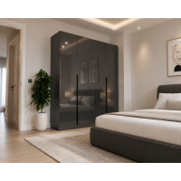 Dulap Prestige 4Usi Acril Antracit