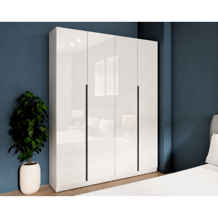 Dulap Prestige 4U - Acril alb