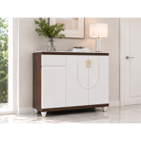 Pantofar MDF Linea, Crem deschis, 120x33x99 cm