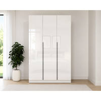 Dulap Prestige 3Usi Acril Alb